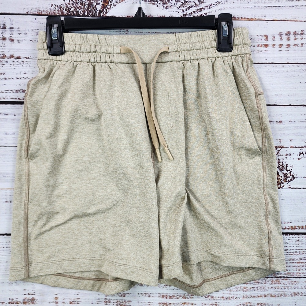 Lululemon Men's At Ease Short XS Heathered Raw Linen Textured Knit